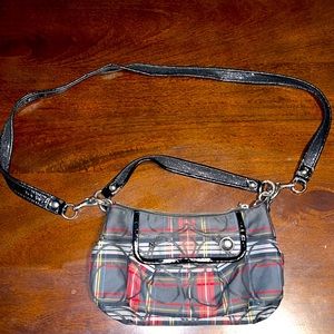 Crossbody Tartan Plaid Coach Purse.